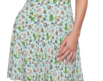 Toy Story Rok- Buzz en Woody Rok- Disney Rok - Vrouwen Skater Rok