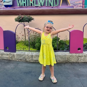 Joy - Inside Out - Disney Bounding - Pixar - Kid&#39;s Sleeveless Dress