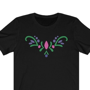 Anna-inspirerad kröning - Frost - Unisex jerseytröja med kort ärm bild 1