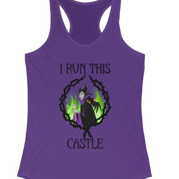 Maleficent Evil Witch Racerback Tank