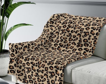 Hidden Mickey Leopard Print - Disney World Icons- Velveteen Plush Blanket