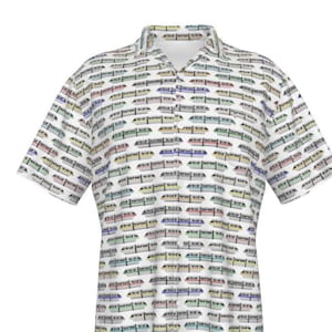 Monorail Hawaiian Shirt - Disney Bounding - Men's Hawaiian Shirt With Pocket