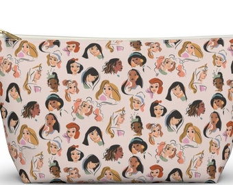 Perfect Princess Pouch  - Disney Princess Sketches Pouch - Disney - Zipper Accessory Pouch