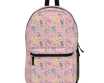 Princess  Backpack - Disney Backpack - School Backpack - Bookbag