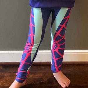 Spider Girl Leggings - Ghost - Costume Leggings - U.S. EXPRESS OPTION Kid&#39;s Leggings - Cosplay - Spider Friends
