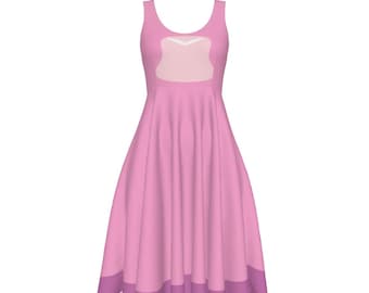 Stitch - Disfraz - Halloween - Disney Bounding - Vestido skater o midi para mujer con BOLSILLOS