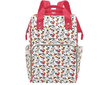 Many Mickey Mouse Backpack - Mickey Mouse Diaper Bag - Mickey Mouse Disney Backpack