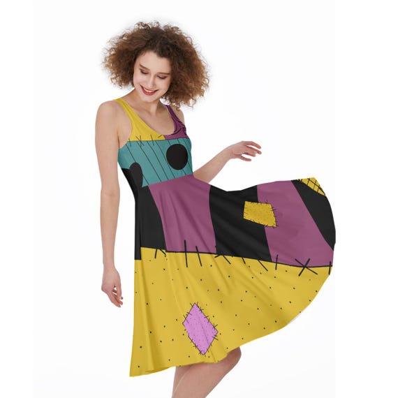 nightmare before christmas overall dress HalloweenCostumes.com Small Women Women's Nightmare Before Christmas Shock Halloween Costume