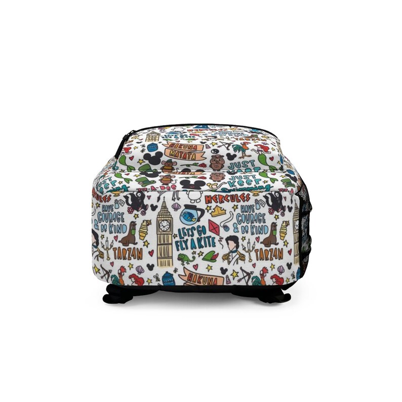 Disney Movie Doodle Backpack Disney Backpack School Etsy