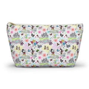 Disketches Pouch  - Disney Parks Pouch - Disney - Zipper Accessory Pouch