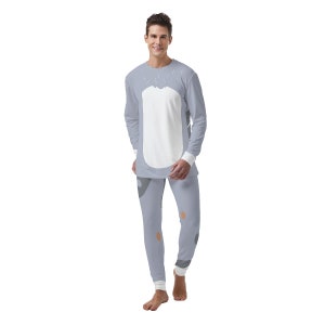 Grijze set broek en shirt opa - familie-outfits - Disney - set loungebroek en shirt heren