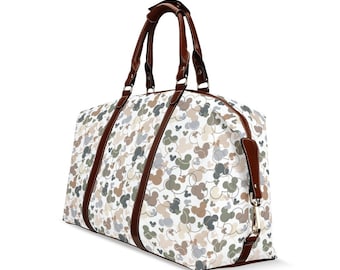 Mickey Confetti Neutral Palette Travel Bag - Disney Trip Bag - Mouse-fetti Flight bag
