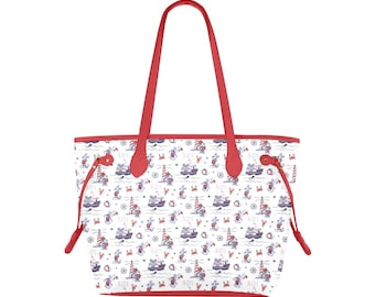 Disney Cruise nautische portemonnee/Tote - Disney portemonnee- Disney schouder handtas - Mickey tas - Minnie portemonnee-Tote - canvas schoudertas