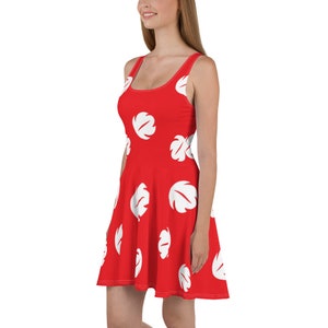 Lilo Red Leaf Dress-  Disney Bounding - Cosplay - Halloween - Skater Dress - Express