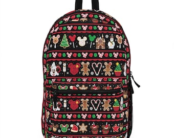 Christmas Holiday Disney Treats Backpack - Disney Backpack - School Backpack - Bookbag