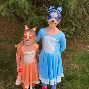 Blue Sister - Costume Dress - Kid's Long Sleeve Dress