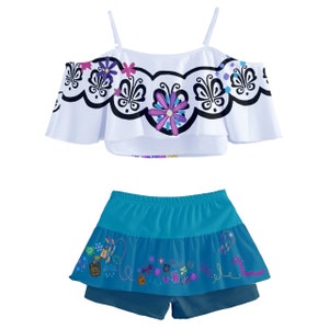 Mirabel Skirted Bikini Encanto Bikini Disney Swimsuit Kid's off ...