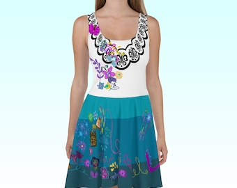 Mirabel Encanto Costume Dress - Disney Bounding -Express Option available  Women's Skater Dress