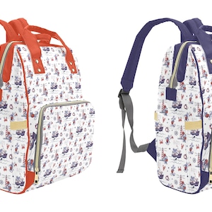 Nautical Disney Cruise Backpack - Disney Baby Diaper Bag - Disney Trip Backpack - Disney Cruise Line