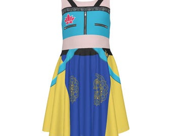 Hunter Inspired - Costume Dress  - Cosplay - Halloween - Kid's Sleeveless Twirl Dress