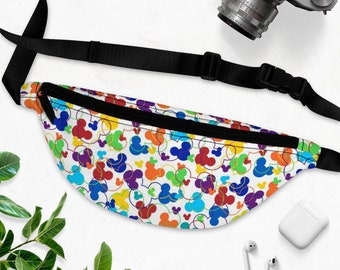 Rainbow Mickey Ear Confetti- Fanny Pack