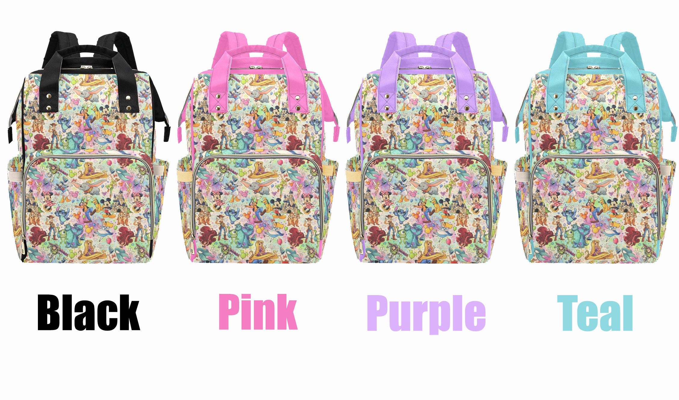 Disney top rainbow backpack