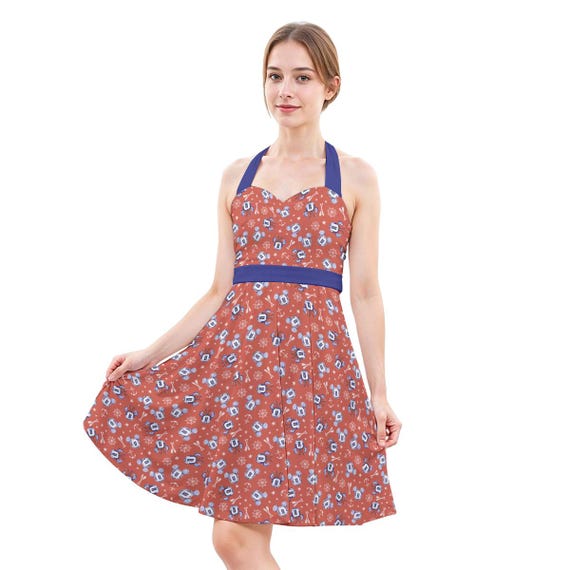 Nautical Disney Cruise Halter Dress - Disney Bounding - Dapper Days -  Women's Halter Dress With POCKETS! - Etsy
