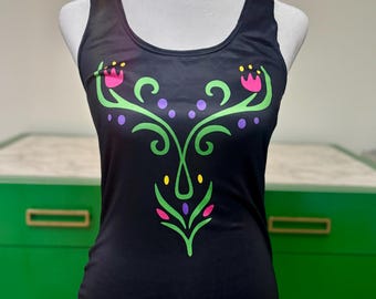 Anna Travel Outfit - Disney Bounding - Extended Sizing - Women's Racerback Tank Top