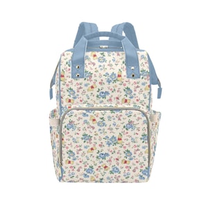 Floral Pooh Backpack - Disney Floral Pooh Baby Diaper Bag - Disney Trip Backpack