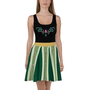 Anna Coronation Dress - Frozen -  Disney Bounding - U.S. Express - Women&#39;s Skater Dress