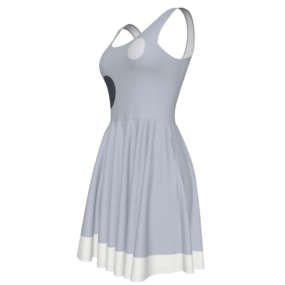 grey dress costume ideas Little Gray - Women's Tank Dress With POCKETS! size-womens-clothing