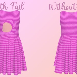 Cheshire Cat - With or Without Tail - Disney Bounding - Wonderland - Kid&#39;s Sleeveless Twirl Dress