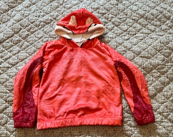 Sudadera con capucha de panda rojo con orejas - Red Panda - Mei - Disney Bounding - Sudadera con capucha de forro polar Borg para niños con orejas