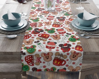 Magical Disney Christmas Treats Table Runner - Holiday Table Runner - Mickey - Disney Home Decor