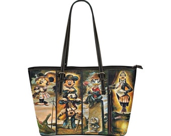Haunted Mansion - Stretching Portraits - Borsa Disney - Borsa a tracolla Disney - Tote - Borsa a tracolla in pelle PU