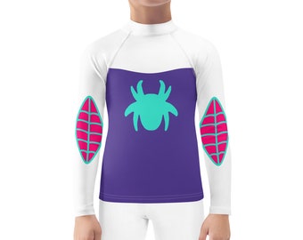 Spider Friends - Fantasma - Camisa de Fantasia - Guarda Rash Infantil - Expresso