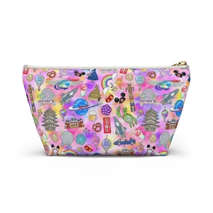 Disney&#39;s EPCOT Icons    - Disney World - EPCOT - Zipper Accessory Pouch