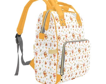Mochila de Winnie the Pooh - Bolsa de pañales Disney para bebé - Mochila de viaje - Vacaciones