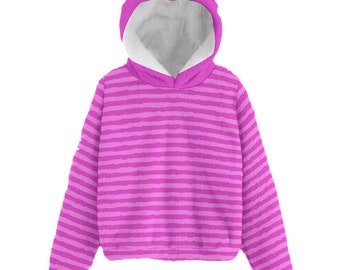 Cheshire Cat - Alice and Wonderland - Disney Bounding - Kid’s Borg Fleece Hoodie With Ear