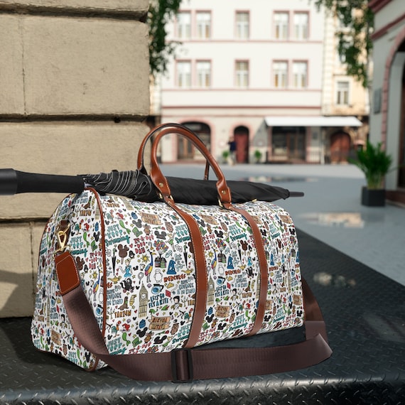 Disney Doodle Duffel Bag - Disney Trip Bag - Cruise Bag - Disney