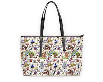 Disney World Parks inspiriert - Disney Tasche - Disney Schulterhandtasche - Disney Geldbörse - PU Leder Umhängetasche