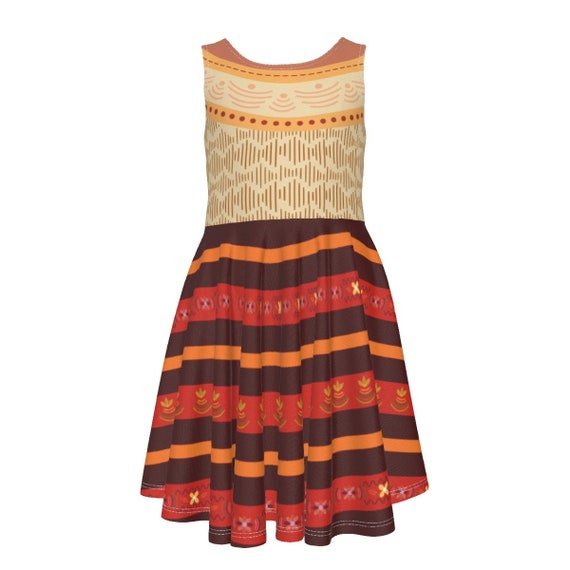 encanto orange dress Ekezon Little Girls Encanto Casual Dress Sleeveless Mirabel Print Princess Dress Party Clothes, Girl's, Size: 110CM/3-4T, Orange