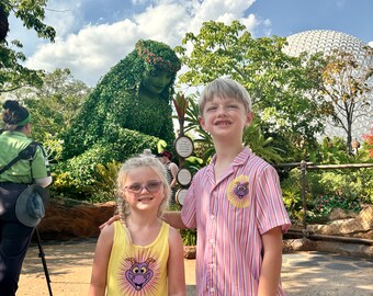 Figment Hawaiian Shirt- Figment Dragon - Disney Vacation - Kid's Hawaiian Vacation Shirt