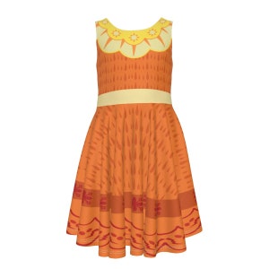 Tia Pepa Encanto Dress- Disney Bounding - Kid&#39;s Sleeveless Dress