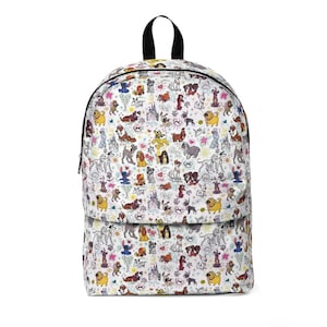 Disney Dog Doodles - Disney Trip Bag - Disney Bookbag - Classic Backpack