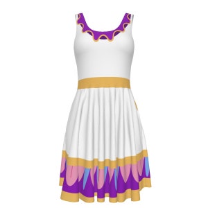 Mrs. Potts - Disney Bounding - Beauty and the Beast - Women&#39;s Tank Vest Dress with POCKETS!!
