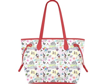 Disney World och Disneyland Parks Väska/Tygväska - Disney Väska - Disney Axelväska - Musse Pigg Väska - Mimmi Väska - Tygväska