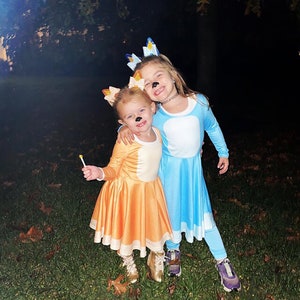 Orange Little Sister - Costume Dress - Kid's Long Sleeve Dress