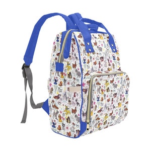 Disney Dog Doodles Backpack - Disney Baby Diaper Bag - Disney Trip Backpack - Dogs of Disney