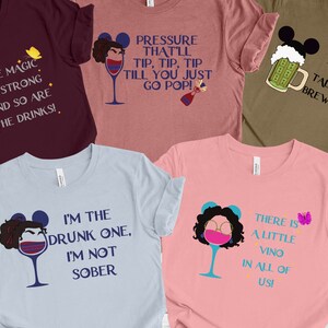 Abuela The Magic is Strong and so are the Drinks! - Disney Tee - Epcot Drinking Tee - Encanto Shirt - Unisex Jersey Short Sleeve Tee